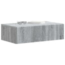 vidaXL Fali oldaltábla 59 x 34,5 x 17 cm Szerelt Fa Szürke Sonoma
