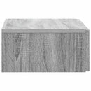 vidaXL Fali oldaltábla 59 x 34,5 x 17 cm Szerelt Fa Szürke Sonoma