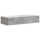 vidaXL Fali oldaltábla Betonszürke 87,5 x 34,5 x 17 cm Szerelt Fa