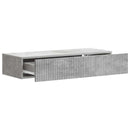 vidaXL Fali oldaltábla Betonszürke 87,5 x 34,5 x 17 cm Szerelt Fa