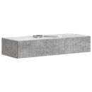 vidaXL Fali oldaltábla Betonszürke 87,5 x 34,5 x 17 cm Szerelt Fa