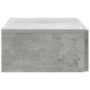 vidaXL Fali oldaltábla Betonszürke 87,5 x 34,5 x 17 cm Szerelt Fa
