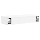 vidaXL Fali oldaltábla Magasfényű Fehér 87,5 x 34,5 x 17 cm Szerelt Fa