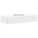 vidaXL Fali oldaltábla Magasfényű Fehér 87,5 x 34,5 x 17 cm Szerelt Fa