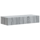 vidaXL Fali oldaltábla 87,5 x 34,5 x 17 cm Szerelt Fa Szürke Sonoma