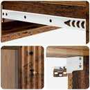 vidaXL Fali oldaltábla Antik Fa 87,5 x 34,5 x 17 cm Szerelt Fa
