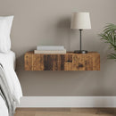 vidaXL Fali oldaltábla Antik Fa 87,5 x 34,5 x 17 cm Szerelt Fa