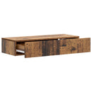 vidaXL Fali oldaltábla Antik Fa 87,5 x 34,5 x 17 cm Szerelt Fa