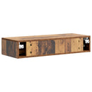 vidaXL Fali oldaltábla Antik Fa 87,5 x 34,5 x 17 cm Szerelt Fa