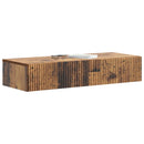 vidaXL Fali oldaltábla Antik Fa 87,5 x 34,5 x 17 cm Szerelt Fa