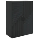 vidaXL Fali szekrény Fekete 66 x 34,5 x 90 cm Szerelt Fa