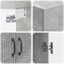 vidaXL Fali szekrény Betonszürke 66 x 34,5 x 90 cm Szerelt Fa