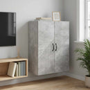 vidaXL Fali szekrény Betonszürke 66 x 34,5 x 90 cm Szerelt Fa