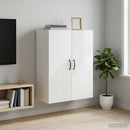 vidaXL Fali szekrény Magasfényű Fehér 66 x 34,5 x 90 cm Szerelt Fa