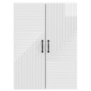 vidaXL Fali szekrény Magasfényű Fehér 66 x 34,5 x 90 cm Szerelt Fa