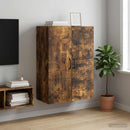 vidaXL Fali szekrény Füstös Tölgy 66 x 34,5 x 90 cm Szerelt Fa