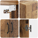vidaXL Fali szekrény Antik Fa 66 x 34,5 x 90 cm Szerelt Fa