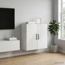 vidaXL Fali szekrény Magasfényű Fehér 59 x 31 x 60 cm Szerelt Fa