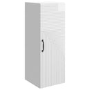 vidaXL Fali szekrény Magasfényű Fehér 33 x 34,5 x 90 cm Szerelt Fa