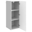 vidaXL Fali szekrény Magasfényű Fehér 33 x 34,5 x 90 cm Szerelt Fa