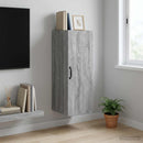 vidaXL Fali szekrény Szürke Sonoma 33 x 34,5 x 90 cm Szerelt Fa