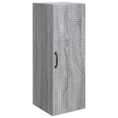 vidaXL Fali szekrény Szürke Sonoma 33 x 34,5 x 90 cm Szerelt Fa