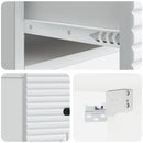 vidaXL Fali éjjeli szekrény 2 pcs Fehér 34,5 x 33 x 20 cm Szerelt Fa