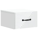 vidaXL Fali éjjeli szekrény 2 pcs Fehér 34,5 x 33 x 20 cm Szerelt Fa