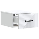 vidaXL Fali éjjeli szekrény 2 pcs Fehér 34,5 x 33 x 20 cm Szerelt Fa