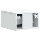 vidaXL Fali éjjeli szekrény 2 pcs Fehér 34,5 x 33 x 20 cm Szerelt Fa