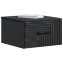 vidaXL Fali éjjeli szekrény Fekete 34,5 x 33 x 20 cm Szerelt Fa