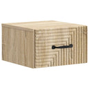 vidaXL Fali éjjeli szekrény 2 pcs Sonoma Tölgy 34,5 x 33 x 20 cm