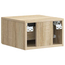 vidaXL Fali éjjeli szekrény 2 pcs Sonoma Tölgy 34,5 x 33 x 20 cm