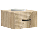 vidaXL Fali éjjeli szekrény 2 pcs Sonoma Tölgy 34,5 x 33 x 20 cm