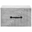 vidaXL Fali éjjeli szekrény Betonszürke 34,5 x 33 x 20 cm Szerelt Fa
