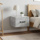 vidaXL Fali éjjeli szekrény 2 pcs Betonszürke 34,5 x 33 x 20 cm