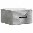 vidaXL Fali éjjeli szekrény 2 pcs Betonszürke 34,5 x 33 x 20 cm