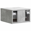 vidaXL Fali éjjeli szekrény 2 pcs Betonszürke 34,5 x 33 x 20 cm
