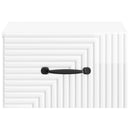 vidaXL Fali éjjeli szekrény 2 pcs Magasfényű Fehér 34,5 x 33 x 20 cm