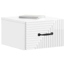 vidaXL Fali éjjeli szekrény 2 pcs Magasfényű Fehér 34,5 x 33 x 20 cm