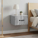 vidaXL Fali éjjeli szekrény 2 pcs Szürke Sonoma 34,5 x 33 x 20 cm