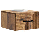 vidaXL Fali éjjeli szekrény Antik Fa 34,5 x 33 x 20 cm Szerelt Fa