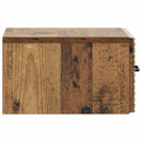 vidaXL Fali éjjeli szekrény Antik Fa 34,5 x 33 x 20 cm Szerelt Fa