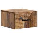 vidaXL Fali éjjeli szekrény fiókkal 2 pcs Antik Fa 34,5 x 33 x 20 cm