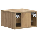 vidaXL Fali éjjeli szekrény 2 pcs Kézműves Tölgy 34,5 x 33 x 20 cm