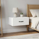 vidaXL Fali éjjeli szekrény 2 db Fehér 49 x 34,5 x 20 cm Szerelt Fa