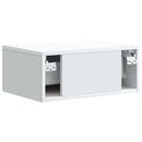 vidaXL Fali éjjeli szekrény 2 db Fehér 49 x 34,5 x 20 cm Szerelt Fa