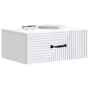 vidaXL Fali éjjeli szekrény 2 db Fehér 49 x 34,5 x 20 cm Szerelt Fa