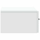 vidaXL Fali éjjeli szekrény 2 db Fehér 49 x 34,5 x 20 cm Szerelt Fa