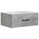 vidaXL Fali éjjeli szekrény Betonszürke 49 x 34,5 x 20 cm Szerelt Fa